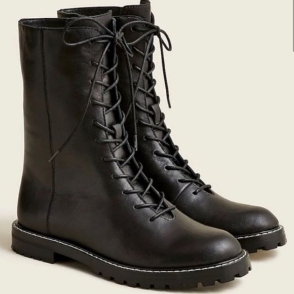 J. Crew Gwen lug sole combat boots, New!! - Picture 1 of 3